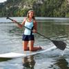 PZLVAME Surfboard Paddle, Aluminum Alloy Detachable Adjustable 3 Part SUP Stand Up Paddle Board Fashionable T Shape Handle for Surfing Surfboard Black,Easy to Carry view 4