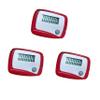 3Pcs Portable Counter Mini Digital LCD Pedometer Sports Walking Running Step Counter Meter Walking Distance Miles,Exercise Time, Calorie Counter, Daily Target Monitor,Electronics and Gadgets,Red