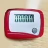 3Pcs Portable Counter Mini Digital LCD Pedometer Sports Walking Running Step Counter Meter Walking Distance Miles,Exercise Time, Calorie Counter, Daily Target Monitor,Electronics and Gadgets,Red view 2