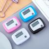 3Pcs Portable Counter Mini Digital LCD Pedometer Sports Walking Running Step Counter Meter Walking Distance Miles,Exercise Time, Calorie Counter, Daily Target Monitor,Electronics and Gadgets,Red view 4