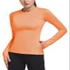 baleaf Thermal Shirts for Women Long Sleeve Fleece Tops Apricot S view 1