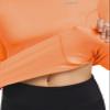 baleaf Thermal Shirts for Women Long Sleeve Fleece Tops Apricot S view 2