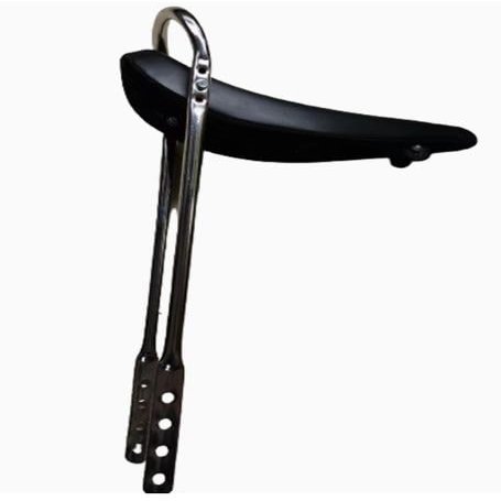 Bike Saddle Seat Banana Bicycle Seat with Short Low Back Sissy Bar Back Support Long Bike Seat Bicycle for Re-New Improvement Kit Parts Replacement (Saddle Long Seat Black)