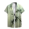 Vintage Men's Short-Sleeved Shirt Chinese Style Mens Top Loose Casual Shirt B48SA6F24111CF S view 4