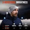SYMNTEM Unisex Beanie Hat with Light, Rechargeable Headlight Cap, Valentines Day Gifts for Him, Cool Gadget Gifts for Him, Birthday Gifts for Women, Gifts for Men, Grey view 3