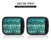 2 Pcs a Set Comfort Neoprene Mermaid Teal Fish Scale Handle Wrap Grips for Travel Bag Luggage Suitcase Door Handle view 2