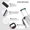 2 Pcs a Set Comfort Neoprene Mermaid Teal Fish Scale Handle Wrap Grips for Travel Bag Luggage Suitcase Door Handle view 3
