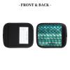 2 Pcs a Set Comfort Neoprene Mermaid Teal Fish Scale Handle Wrap Grips for Travel Bag Luggage Suitcase Door Handle view 4
