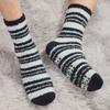Toes Home Fuzzy Socks Men with Grips, Winter Fluffy Slipper Socks Hospital Cozy Warm Non-slip Thick 5 Pairs view 2
