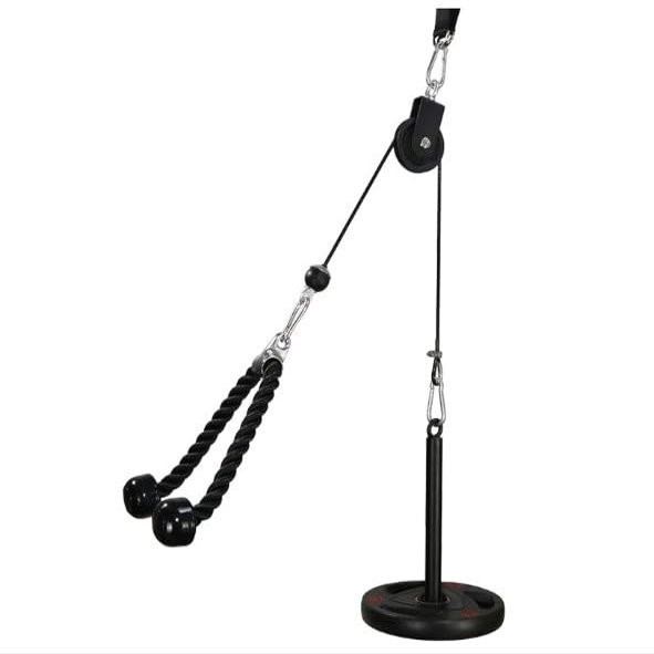 Eleeferri Weight Pulley System Cable for Pull Down and Lift Machine Pulley Attachment for Triceps Pull Down, Biceps Curl, Back, Forearm, Shoulder Home Gym Equipment