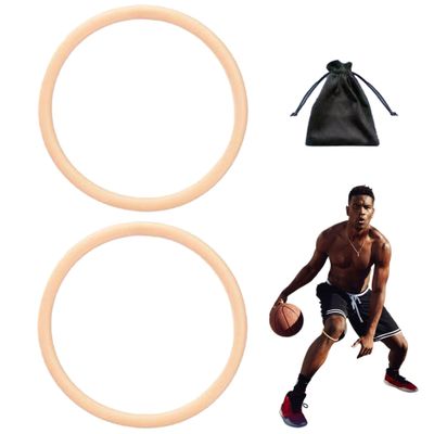 Jeorywoet Patella Band 2Pcs 2.95inch High Compression Elastic Silicone Patella Knee Strap with Storage Bag Knee Bands for Basketball Soccer Running Tendonitis, Knee Tendonitis Strap