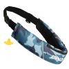 Owntop Inflatable Swim Vest for Adults, Low Profile Manual Inflate Belt Pack, Buoyancy Aids Swim Jacket Waist for Kayak, Fishing, Paddle Sports, Camo Blue view 1