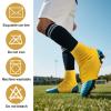 SEX POINT Spats Football Cleat Covers, Cleat Covers Football, Football Cleat Covers Youth for Soccer Baseball Kids Teenagers Adults, Cleat Spats Keeps Cleats Tied Turf Pellets Out (Yellow, Small) view 3