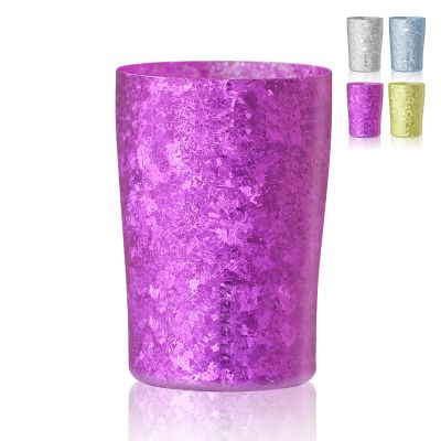 ZING TTI Titanium Water Cup, 10oz metal drinking cup, double titanium anti-fall, reusable cup, adult general anti-splash, suitable for indoor and outdoor-purple