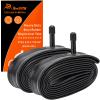 2-PCS 27x1 1/4 Heavy Duty Bike Tubes AV32mm Schrader Valve 27x1 3/8 Bicycle Tubes 28/35-630 Inner Tubes Compatible with 27x1  27 x 1 3/8 27x1 3-8 28-630 35-630 Bike Bicycle Tire Tubes view 1