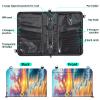 Travel Passport Wallet Passport,Family Passport Holder - Large Travel Passport Wallet Holder for Family Men Women, RFID Blocking,Lightweight Portable with Zipper Pocket,Beach Palm Trees Sunset view 2