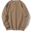 Sweatshirt for Men 2024 Fashion Cotton Long Sleeve Crewneck Sweatshirts Casual Lightweight Solid Workout Gym Pullover Prime Early Access Deals Workout Sweatshirts for Men Brown L view 2