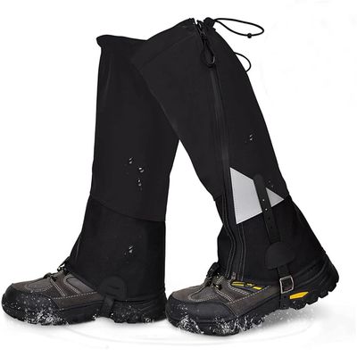 Lixada Leg Gaiter Waterproof Tear-Resistant for Adults, Mens Hiking Leg Warmers Adjustable Winter Shoe Cover Foot Protection Guard for Skiing Hunting Camping Backpacking Traveling
