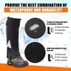 Lixada Leg Gaiter Waterproof Tear-Resistant for Adults, Mens Hiking Leg Warmers Adjustable Winter Shoe Cover Foot Protection Guard for Skiing Hunting Camping Backpacking Traveling view 3