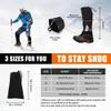 Lixada Leg Gaiter Waterproof Tear-Resistant for Adults, Mens Hiking Leg Warmers Adjustable Winter Shoe Cover Foot Protection Guard for Skiing Hunting Camping Backpacking Traveling view 4