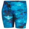 Sporti Boys Swim Jammer Shorts - Chlorine Resistant 4-Way Stretch, UPF50+, Chafe-Free, Lycra Xtra Life Compression Fit for Youth Competitive Swim Team - Blue - 26 view 1