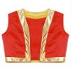 FEESHOW Kids Boys Arabian Prince Vest Open Front Waistcoat Halloween Performance Fancy Party Dress Up Red 6 Years view 1