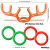 2 Set Inflatable Reindeer Antler Ring Toss Game for Christmas, with 2 Antlers and 8 Rings, Indoor Outdor Game Hats Family Christmas for Teens Adults, Fun Xmas Gifts view 2