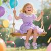 Otter MOMO Toddler Flower Girls Dress Shoes Mary Jane Party Flats Purple 11 view 2