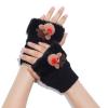 Adrosstoller Cuffs Knitted Women Gloves Winter Half Finger Thicken Warm Christmas Presents Gloves For Girlfriend Presents