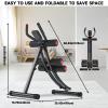 JOBUR abdominal bench Ab abdominal Machine Women's Home Abdominal Exerciser 308lbs Abdominal Compressor Collapsible Abdominal Core Trainer 4-Speed Adjustable Strength Training Machine with LCD Display view 4