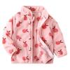 Echinodon Boys Girls Polar Fleece Jacket Coat Kids Winter Fall Thick Warm Outerwear Light Pink 110 view 1