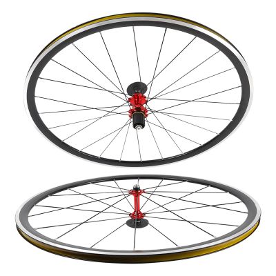 Bitodd Road Bike Wheelset, 700C Aluminum Front and Rear Wheels, C/V Brakes, Bicycle Wheels for Most Road Bikes Compatible with 7-12 Speed Hg Shimano Altus Wheelsets (Not Included)
