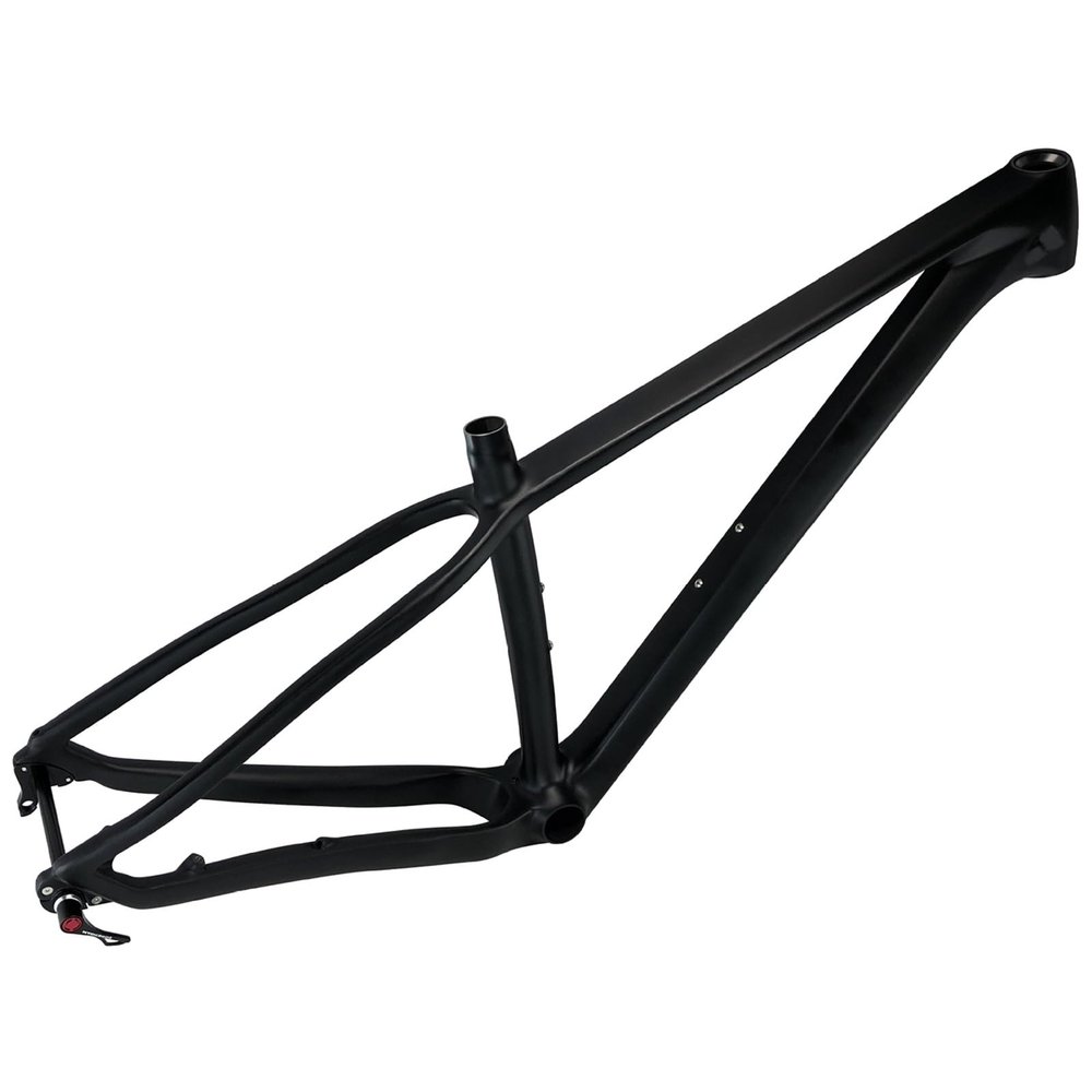 HWEVDHJ 27.5er 29er Mountain Bike Frames Carbon Fiber Hardtail Mountain Bike Frame 15'' 17'' 19'' 142 * 12MM Thru Axle XC Bike Frame BB 92mm Routing Internal(27.5 * 17'')