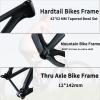 HWEVDHJ 27.5er 29er Mountain Bike Frames Carbon Fiber Hardtail Mountain Bike Frame 15'' 17'' 19'' 142 * 12MM Thru Axle XC Bike Frame BB 92mm Routing Internal(27.5 * 17'') view 2