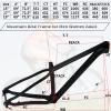 HWEVDHJ 27.5er 29er Mountain Bike Frames Carbon Fiber Hardtail Mountain Bike Frame 15'' 17'' 19'' 142 * 12MM Thru Axle XC Bike Frame BB 92mm Routing Internal(27.5 * 17'') view 4