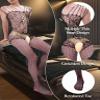 FEOYA Men's Sheer Lace Lingerie Sissy clothes Sexy Tight Bodysuits Jacquard Mesh See Through Bodysuits Jumpsuit B1 view 4
