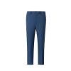 Men's Dress Pants Tweed Plaid Classic Fit Siut Separates Slim Stylish Wool Casual Business Suit Pants Blue view 3