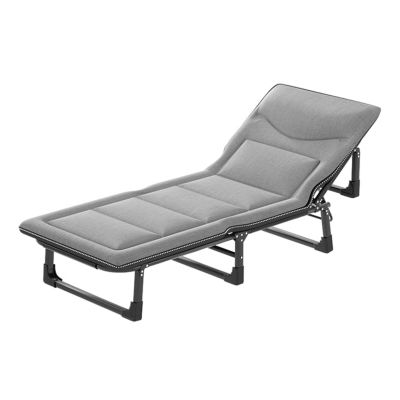 WANGCEPLSD Folding Cot, Folding Bed, Camp Bed, Portable Bed for Adults, 4-Position Adjustable Folding Cot Bed, Outdoor and Indoor 200kg/440lbs Max Load Lounge Chair(Large)