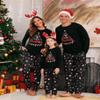 iClosam Christmas Family Matching Pajama Sets Santa Claus Print Sleepwear Holiday PJS Sleepwear view 4