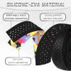 BUCKLOS Bike Handlebar Tape Silicone Bar Tape for Road Bike Comfortable Bicycle Handlebar Tape EVA Bike Grip 2 Pcs Bicycle Drop Bar Wraps Black view 2