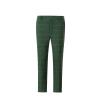 Men's Dress Pants Tweed Plaid Classic Fit Siut Separates Slim Stylish Wool Casual Business Suit Pants Green view 4