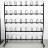 AErosx Boxing Glove Dryer and Organizer, Boxing Gym Glove Storage Rack, Large Capacity Holds 40 Pairs of Gloves, Heavy Duty Metal Double Sided 5 Tier Glove Hanging Rack with Mobile Wheels view 2
