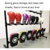 AErosx Boxing Glove Dryer and Organizer, Boxing Gym Glove Storage Rack, Large Capacity Holds 40 Pairs of Gloves, Heavy Duty Metal Double Sided 5 Tier Glove Hanging Rack with Mobile Wheels view 4