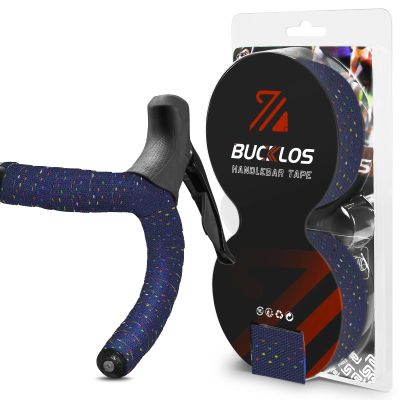 BUCKLOS Bike Handlebar Tape Silicone Bar Tape for Road Bike Comfortable Bicycle Handlebar Tape EVA Bike Grip 2 Pcs Bicycle Drop Bar Wraps Aurora-Multicolor