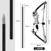 Archery Bow Set Compound Bow Hunting Bow Metal Material Catapult RH/LH for Hunting Shooting Practice Archery Entertainment Fun Palm Bow Length 7.8 inches view 2