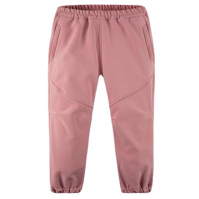 Boys Girls Softshell Trousers Kids Waterproof Windproof Pants Expandable Waist Outdoor Warm Trousers Pink L