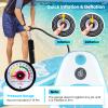 Goplus Inflatable Stand Up Paddle Board, 10FT/10.5FT/11FT SUP with Accessory Pack, Adjustable Paddle, Carry Bag, Fin, Hand Pump, Leash, Repair Kit (Light Blue Coconut Wave, 11 FT) view 2