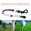DEIHAALEN 2 Pcs Red Golf Beads Counter, Golf Beads Score Counter, Golf Beads Count Stroke Score Counter, Golf Rhinestone Bead Score Counter view 3