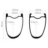 Carbon Fiber 650B Bicycle Rim, CATAZER Asymmetric Rim 30mm Width 45mm Depth Tubeless Gravel Wheelset Rims For Road Lightweight Cycling view 2