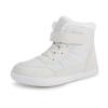 Kids Barefoot Winter Boots with Wide Toe Box Boys Girls Slip Resistant Waterproof Zero Drop Sole Minimalist Fur Warm Ankle Winter Snow Boots High Top Lightweight Breathable Walking Shoes for Toddler Little Big Kids White 30 view 1